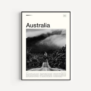 Australia Print, Black and White, Australia Poster, Australia Wall Art, Australia Art Print, Australia Travel Print, Surfing Print