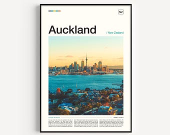 Auckland Print, Auckland Poster, Auckland Wall Art, Auckland Art Print, Auckland Photo, New Zealand Print, New Zealand Poster