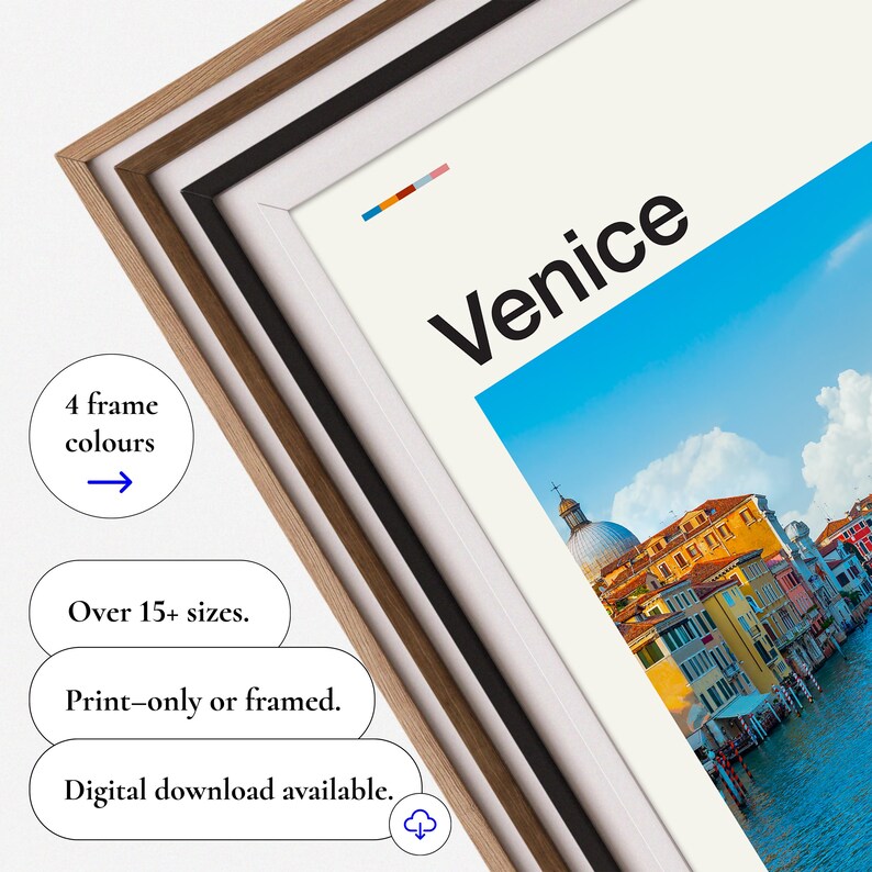 Venice Art, Venice Italy, Venice Canal, Venice Photo, Venice Travel, Italy Poster, Venice Artwork, Venice Skyline, Venice Posters image 4