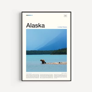 Alaska Print, Alaska Art Print, Alaska Wall Art, Alaska Poster, Alaskan Art, Alaska Décor, Travel Photography, Travel Poster, Travel Print