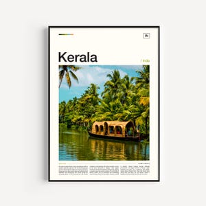 Kerala Print, Kerala Poster, Kerala Wall Art, Kerala Art Print, Kerala Photo, Kerala Decor, India Print, India Poster, India Wall Art