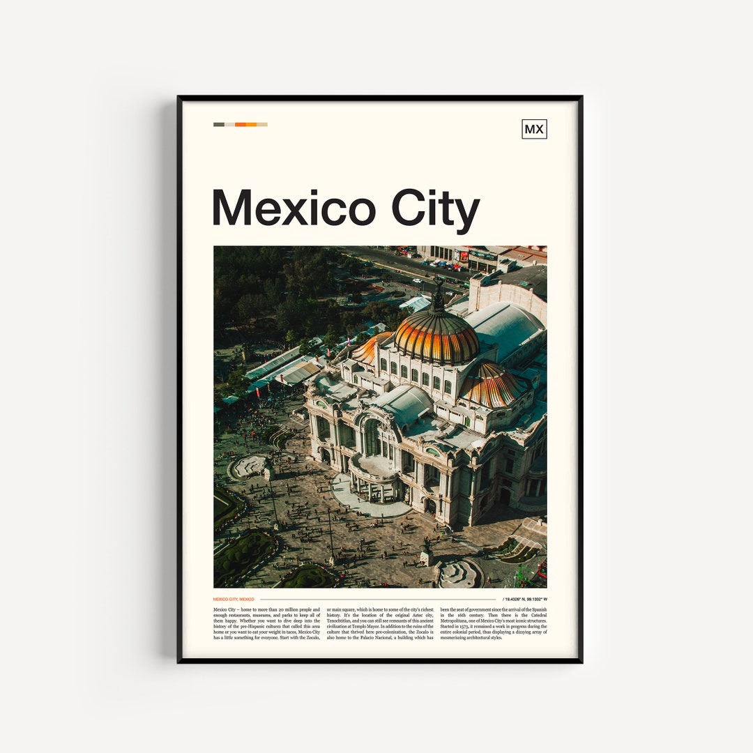 Mexico City Print, Mexico City Poster, Mexico City Wall Art, Mexico