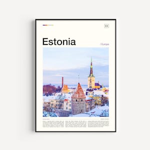 Estonia Print, Estonia Poster, Estonia Wall Art, Estonia Art Print, Estonia Photo, Estonia Photography, Estonia Decor, Estonia Skyline