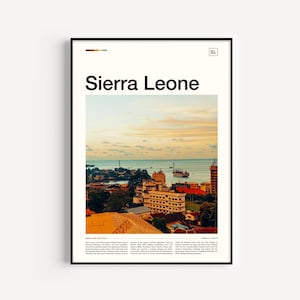 Impresión de Sierra Leona, Arte de Sierra Leona, Regalo de Sierra Leona, Póster de Sierra Leona, Arte mural de Sierra Leona, Impresión artística de Sierra Leona, Impresión de África