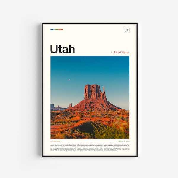 Utah Print, Utah Poster, Utah Wall Art, Utah Art Print, Utah Photo, Utah Photography, Utah Travel, Utah Decor, Utah Landscape, Utah Artwork