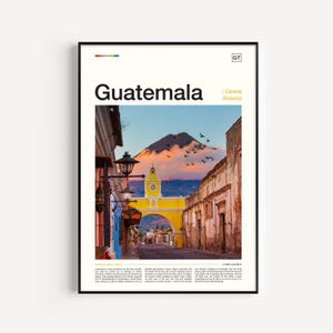 Guatemala Poster, Guatemala Travel, Guatemala Art, Guatemala Gift, Guatemala Print, Central America, Travel Poster, Travel Print