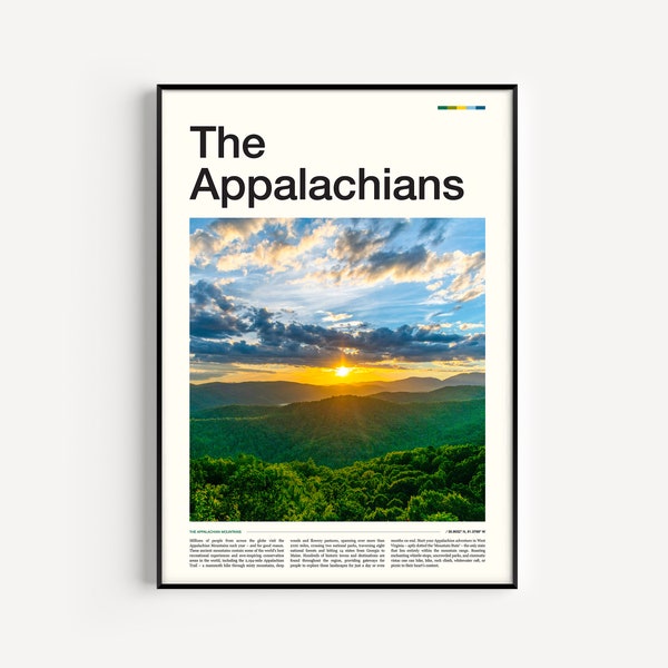 Appalachian Mountains Print, Appalachian Print, Appalachian Poster, Appalachian Trail, Appalachian Wall Art, Appalachian Art, Mountain Print