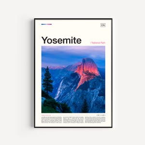 Yosemite Poster, Yosemite Park Poster, National Park Poster, Yosemite Photo, Yosemite Print, Yosemite Art, Yosemite Artwork