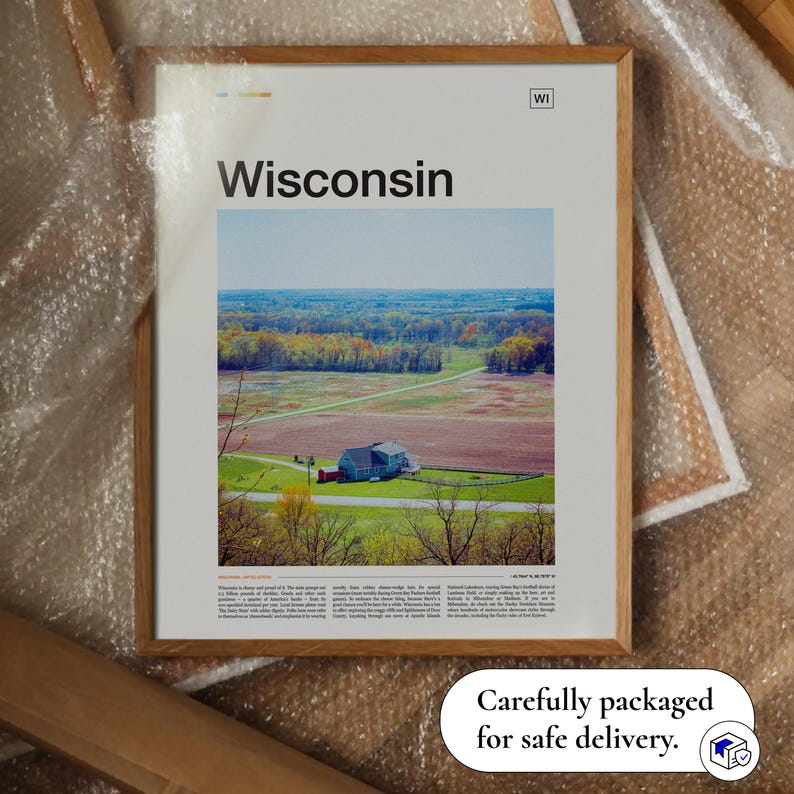 Wisconsin Print, Wisconsin Poster, Wisconsin Wall Art, Wisconsin Art Print, Wisconsin Artwork, Wisconsin Photo, Wisconsin Photography image 6