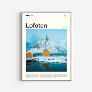 Impresión de Lofoten, Impresión de Noruega, Cartel de Lofoten, Arte de la pared de Lofoten, Impresión de arte de Lofoten, Obras de arte de Lofoten, Foto de Lofoten, Viajes de Lofoten