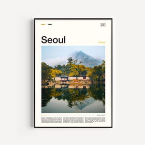 Seoul Poster, Seoul Print, Seoul Wall Art, Seoul Art, Seoul Photography, Korea Poster, Korean art , South Korea Print