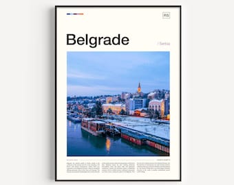 Belgrade Serbia Travel Art Print: Cityscape Photography