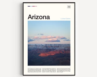 Arizona Travel Poster: Desert Photography Art Print