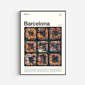 Barcelona Poster Print, Spain Travel Wall Art for Home or Office, Scenic European City Print Gift for Travelers and Collectors