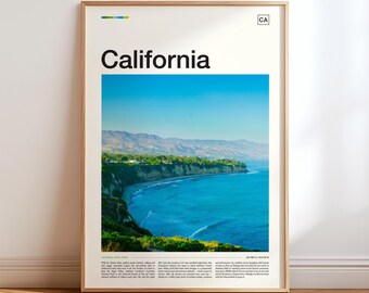 California Print, Pacific Coast Poster, Coastal Bluffs Wall Art, Real Photo, Beach House Decor, Surfer Gift, Southern California Travel Art
