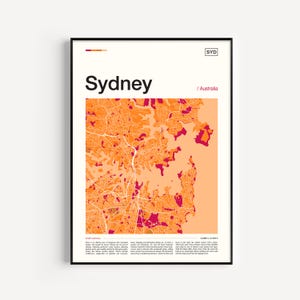 Sydney Map Print, Sydney Poster, Sydney Map, Sydney Print, Sydney Wall Art, Sydney Art Print, Map Poster, Map Wall Art, Sydney Art