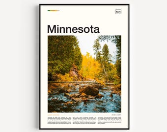 Minnesota Travel Art Print, State Photography, Home Decor