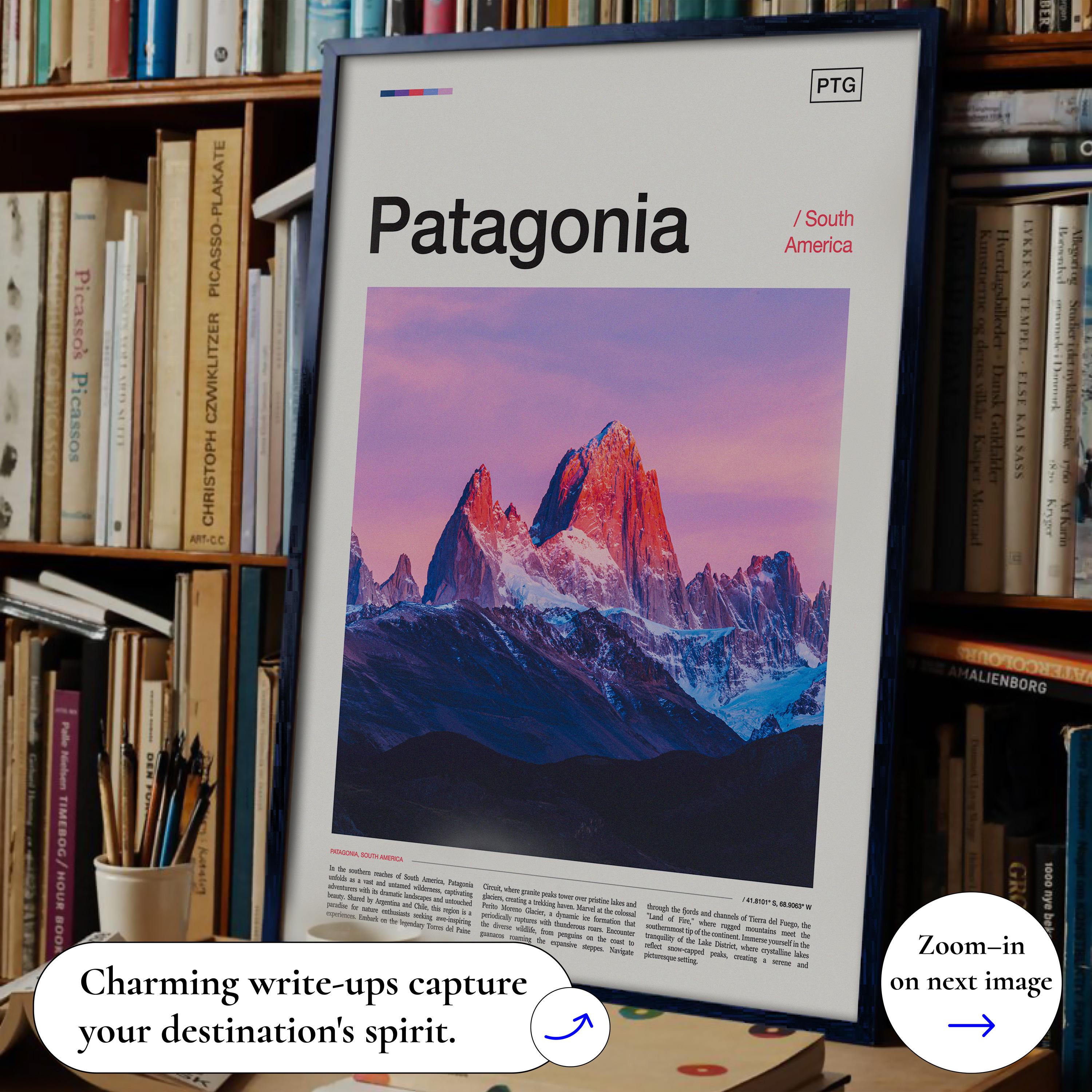Patagonia Travel, Patagonia Poster, Patagonia Photo, Patagonia