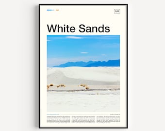 White Sands National Park, White Sands Print, White Sands Poster, White Sands Art Print, White Sands Wall Art, White Sands Photo