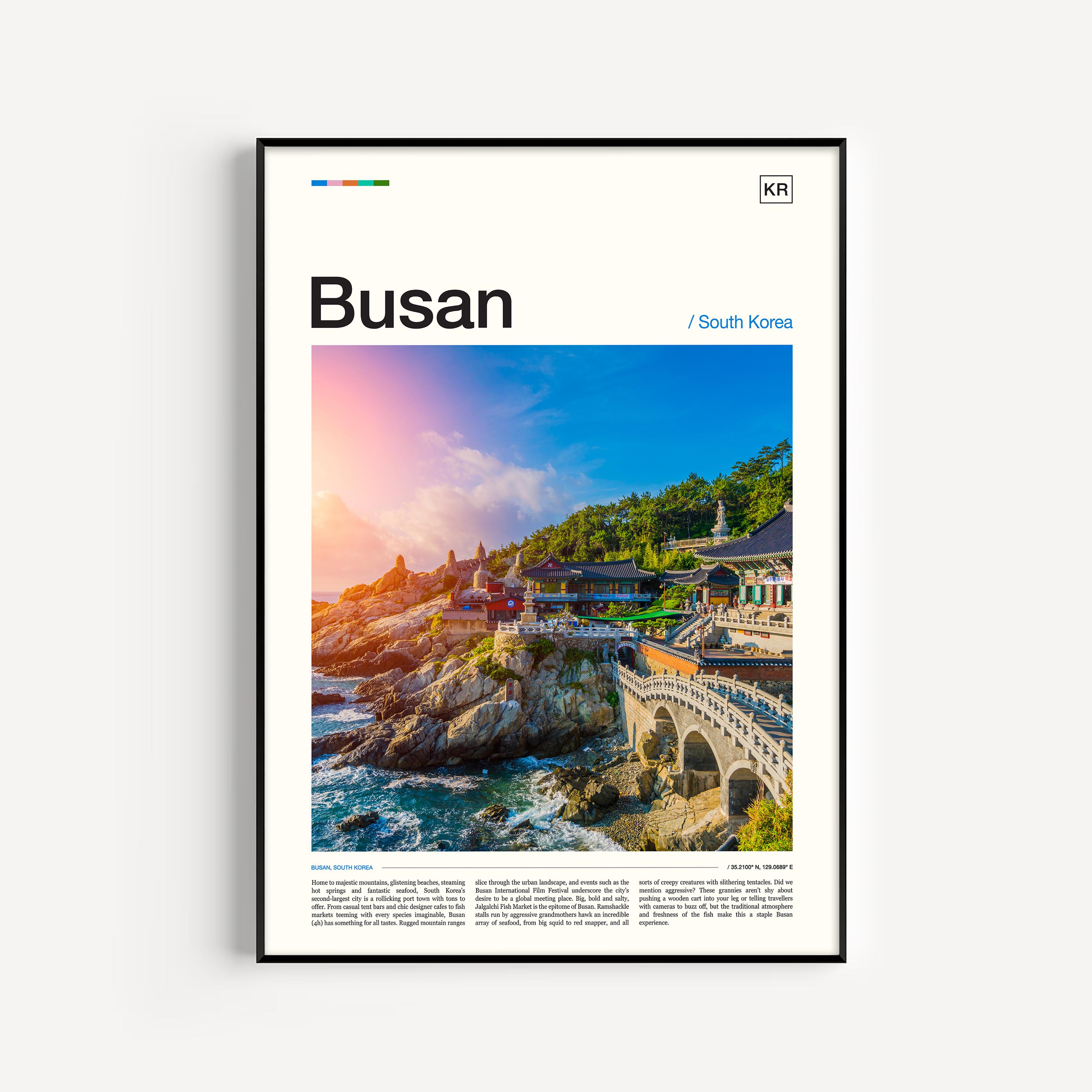 Busan South Korea Poster, City Travel Photography Print - Etsy
