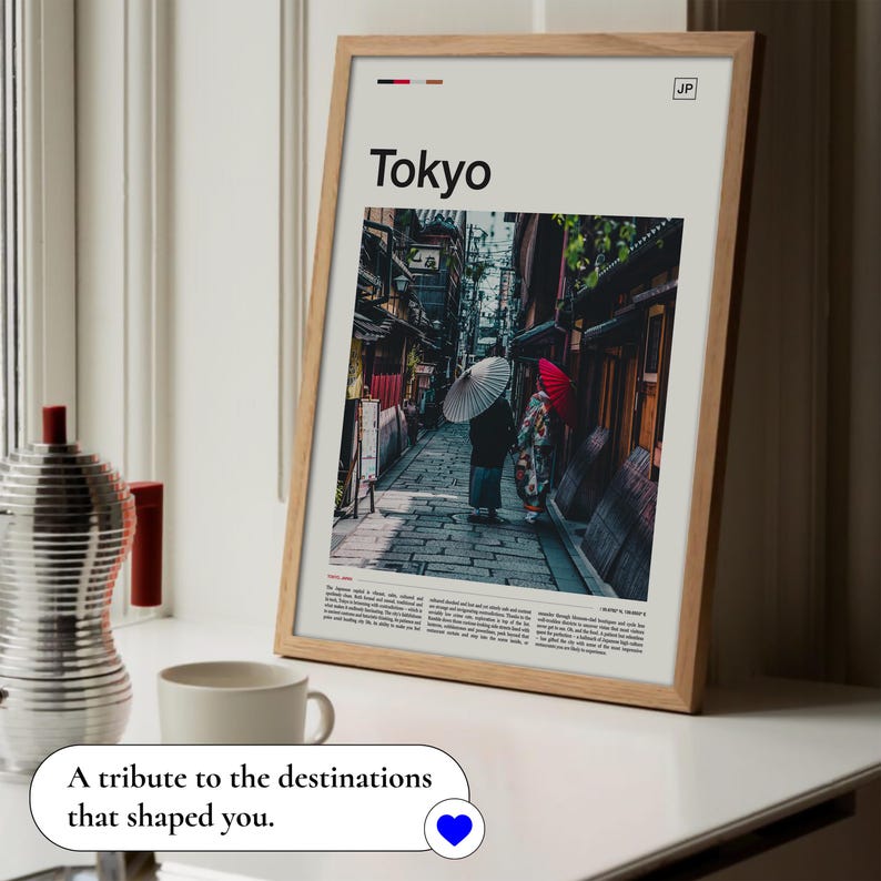Tokyo Print, Tokyo Poster, Tokyo Wall Art, Tokyo Artwork, Tokyo Art Print, Japan Poster, Japan Print, Kyoto Print, Kyoto Travel image 3