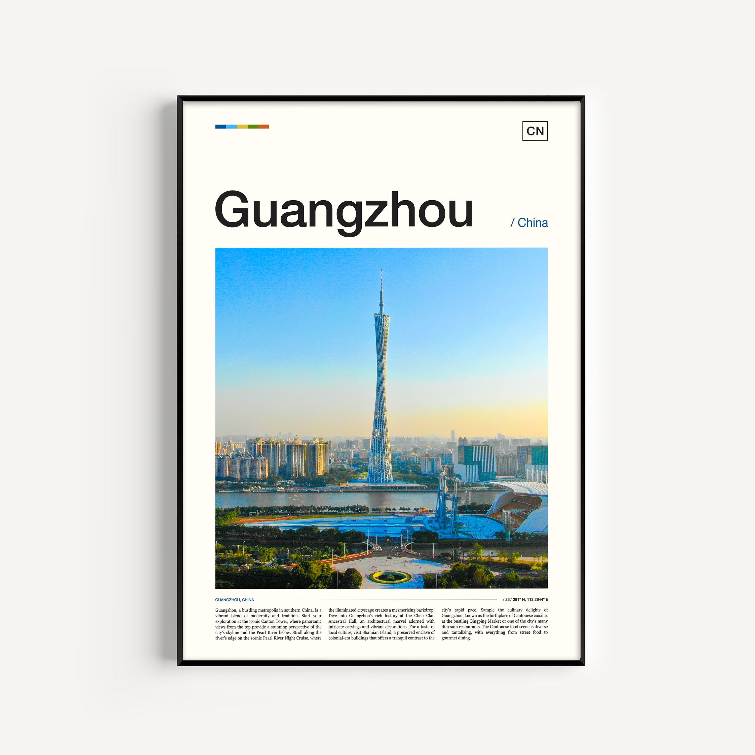 Guangzhou Print, Guangzhou Poster, Guangzhou Wall Art, Guangzhou Art Print, Guangzhou Artwork, Guangzhou Photo, Guangzhou Gift, China Print