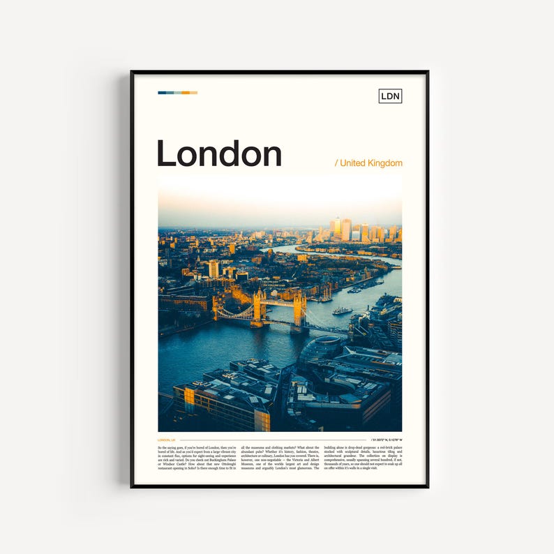 London Poster, London Wall Art, London Print, London Art Print, London Photo, London Photography, London Decor, London Picture image 1