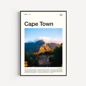 Cape Town Print, Cape Town Art, Cape Town Poster, Cape Town Wall Art, South Africa Print, Africa Travel Poster, South Africa Poster,