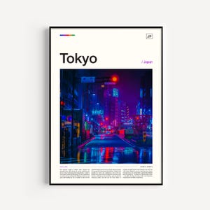 Impresión de Tokio, póster de Tokio, arte mural de Tokio, fotografía de Japón, póster de viaje, foto de Tokio, arte de viaje de Tokio, póster de Japón, póster japonés