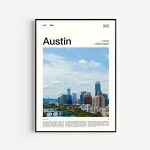 Impresión de Austin, póster de Austin, arte mural de Austin, fotografía de Austin, impresión artística de Austin, impresión de Texas, póster de Texas, arte mural de Texas, Austin, Texas