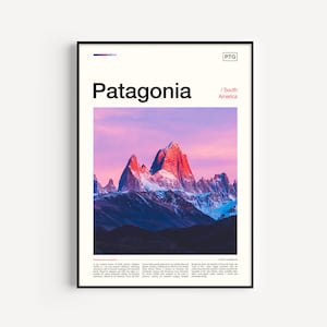 Voyage en Patagonie, poster Patagonia, photo Patagonia, impression Patagonia, photographie Patagonia, cadeau Patagonia, art Patagonia oeuvre d&#39;art Patagonia