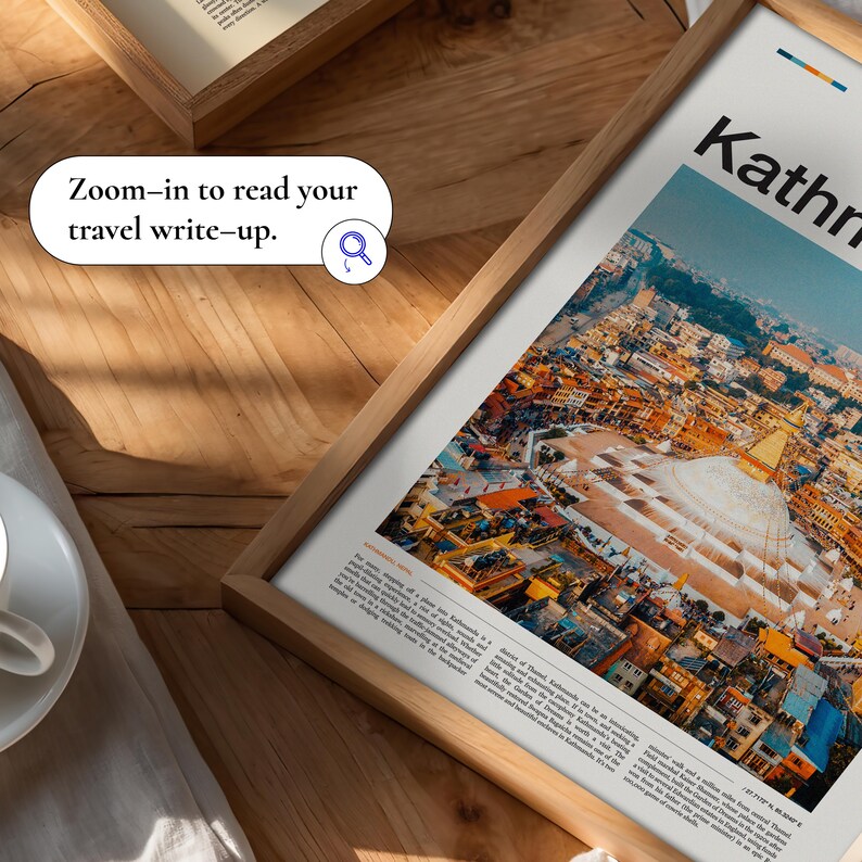 Kathmandu Print, Nepal Travel Poster with Scenic Photography, City Wall Artwork, Travel Photo, Wanderlust Decor, and Art Print image 9