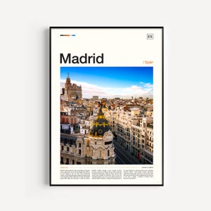 Madrid Poster, Madrid Travel, Spain Art, Madrid City Poster, Spain Poster, Madrid Art, Madrid Artwork, Spain Photography, Madrid Photography