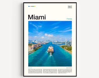 Miami Kunst, Miami Kunstwerk, Miami Foto, Miami Druck, Miami Fotografie, Miami Wandkunst, Miami Geschenk, Florida Poster, Florida Wandkunst