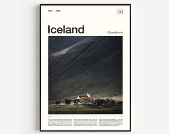 Stampa dell'Islanda, Poster dell'Islanda, Paesaggio dell'Islanda, Arte murale dell'Islanda, Stampa artistica dell'Islanda, Stampa naturalistica dell'Islanda, Fotografia dell'Islanda