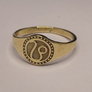 Zodiac Ring, Astrology Ring, Zodiac Sign Ring, Gemini Ring, Scorpio Ring, Leo Ring, Signet Ring, Custom Zodiac Ring, Zodiac Birthday Gift