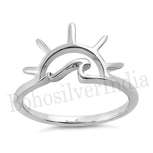 Sun Ring, Rising Sun Ring, Gold Dainty Rings, Spike Ring, Statement Ring, Trendy Ring, Celestial Ring, Minimalist Rings, Christmas day gifts