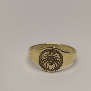 Leo Astrology Ring, Lion Ring, Sterling Silver Zodiac Signet Ring, Zodiac Sign Ring, Personalized Ring, Constellation Ring, Zodiac Gift
