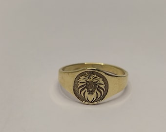 Sterlingsilverring med Lejonet-stjärntecken: Astrologipresent