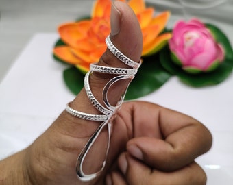 Thumb MCP adjustable German silver splint ring, silver splint ring, MCP joint splint, Arthritis splint ring, MCP Arthritis Splint rings