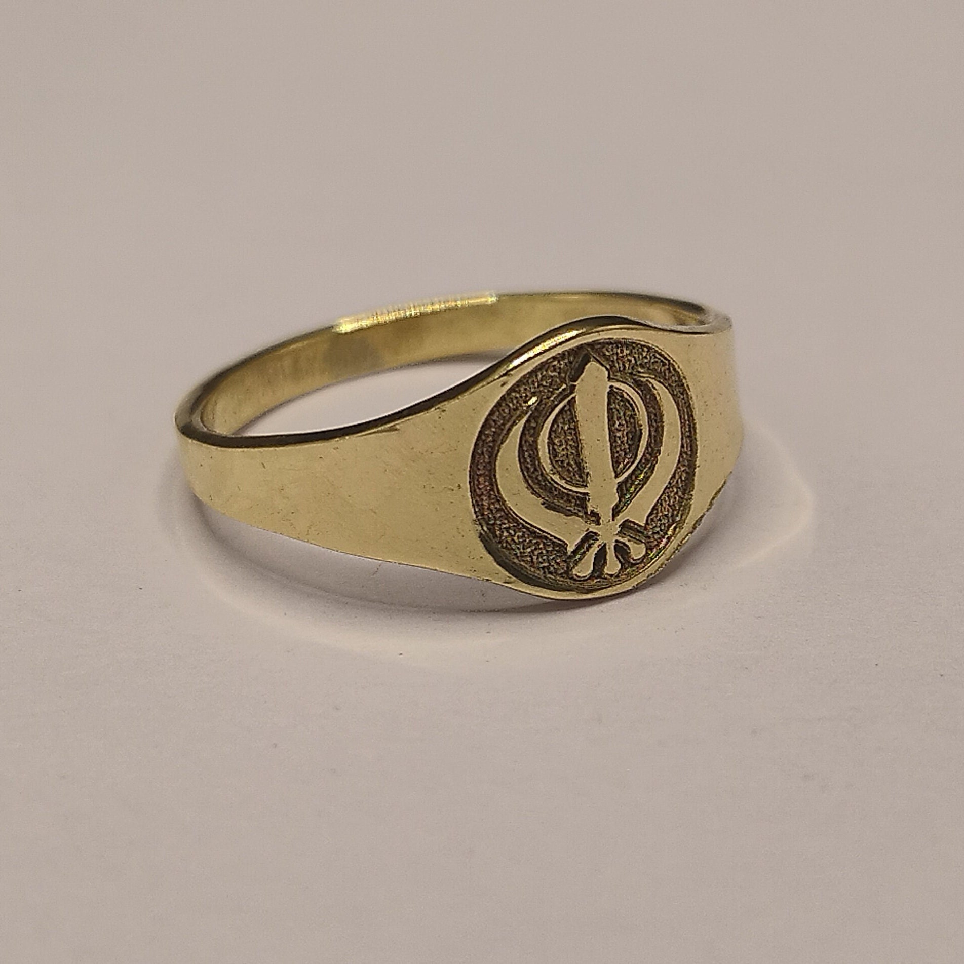 Inder Singh Jewellers - Gold Khanda Ring For Gents in 916 Hm | Facebook