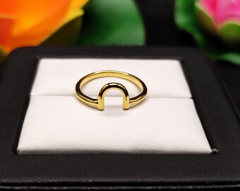 Sterling Silver Horseshoe Ring: Good Luck Equestrian Jewelry