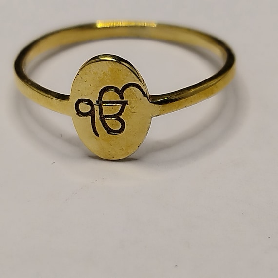 Ek onkar ring best sale design