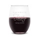 Etched 9 Oz Stemless Wine Glasses Birthday Favor Gift Engraved Birthday ...