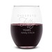 Etched 9 Oz Stemless Wine Glasses Birthday Favor Gift Engraved Birthday ...