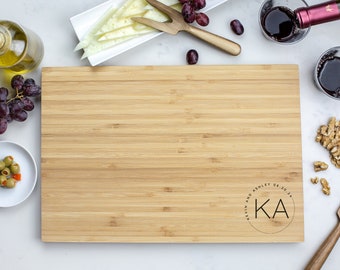Personalized Cutting Board - Personalized Gifts - Etched Cutting Board - Wedding Gift - Custom Engraved Cutting Boards Bamboo Laser Engraved