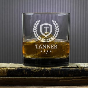 Engraved Rocks Glass | Custom Glass | Laser Engraved I Dad | House Warming | Etched Glass | Groomsman Gift | Christmas Gift Sale | Guy Gift