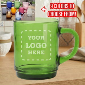 8 Oz Glass Mug - Etsy