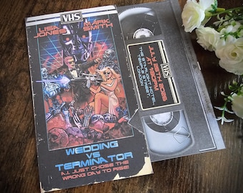 1980's Sci-Fi Movie VHS Wedding Invitation: Personalized Fantasy Theme