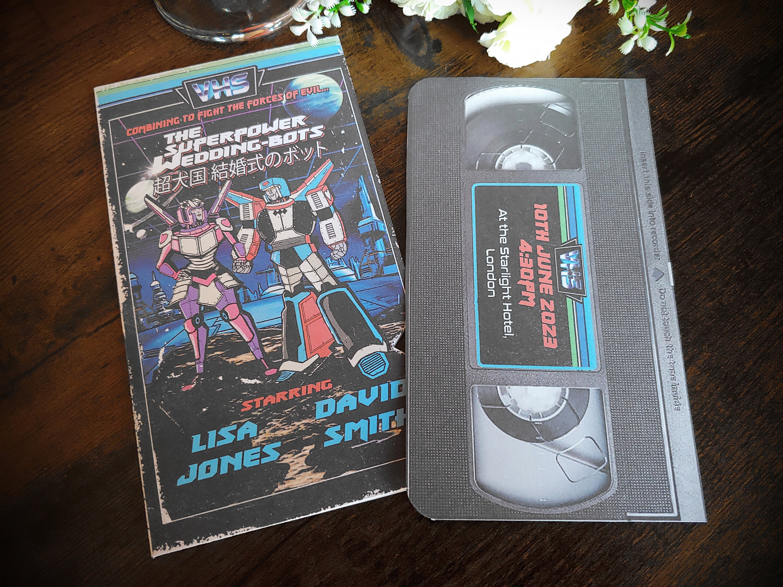 Personalised 80's Cartoon Anime Robots VHS Tape Inspired Etsy UK